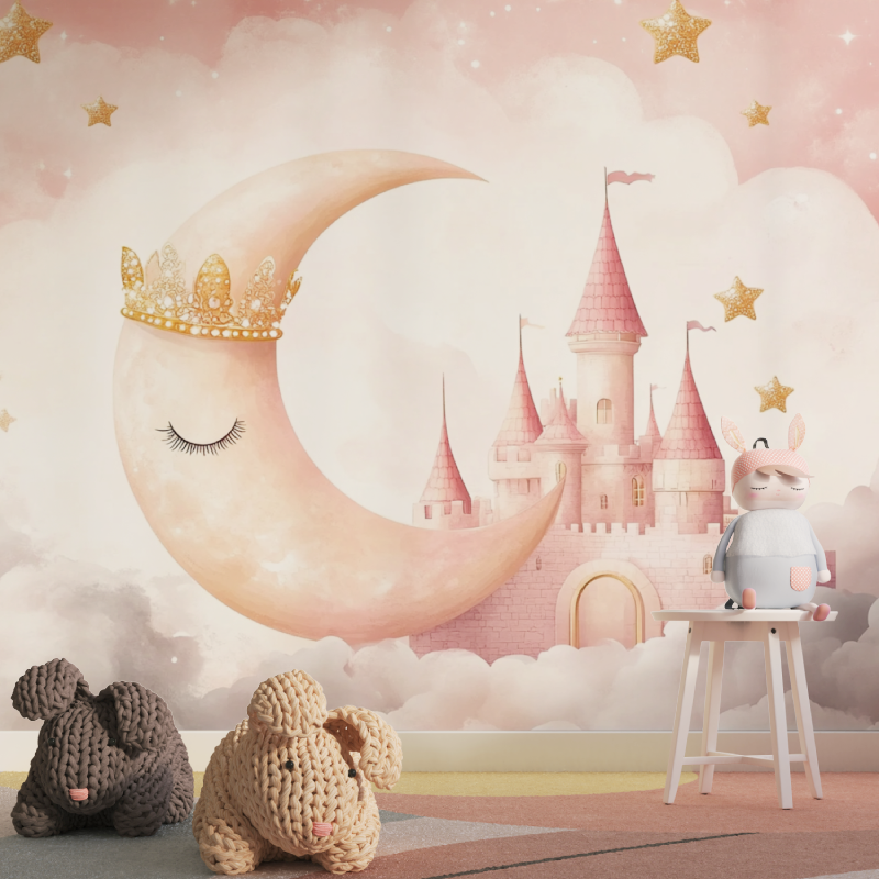 Crowned Moon Princess Wallpaper | Murals Wallpaper