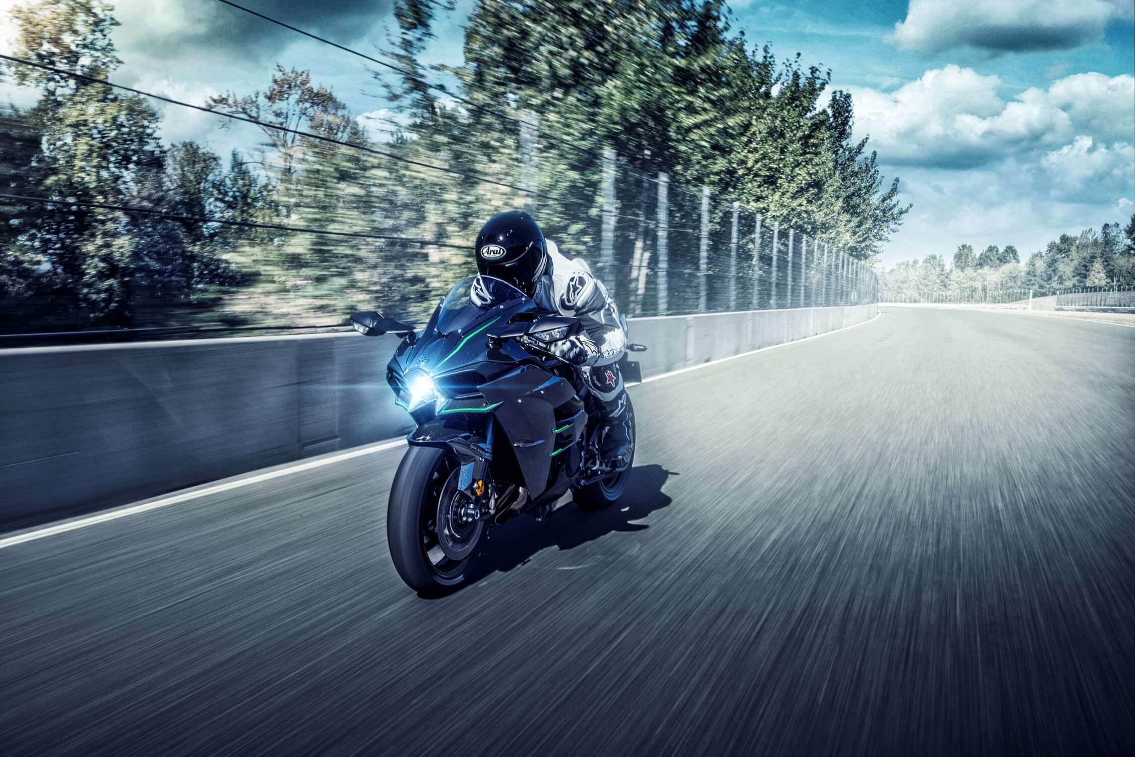 Kawasaki Racing Motorcycle Wallpaper | Murals Wallpaper