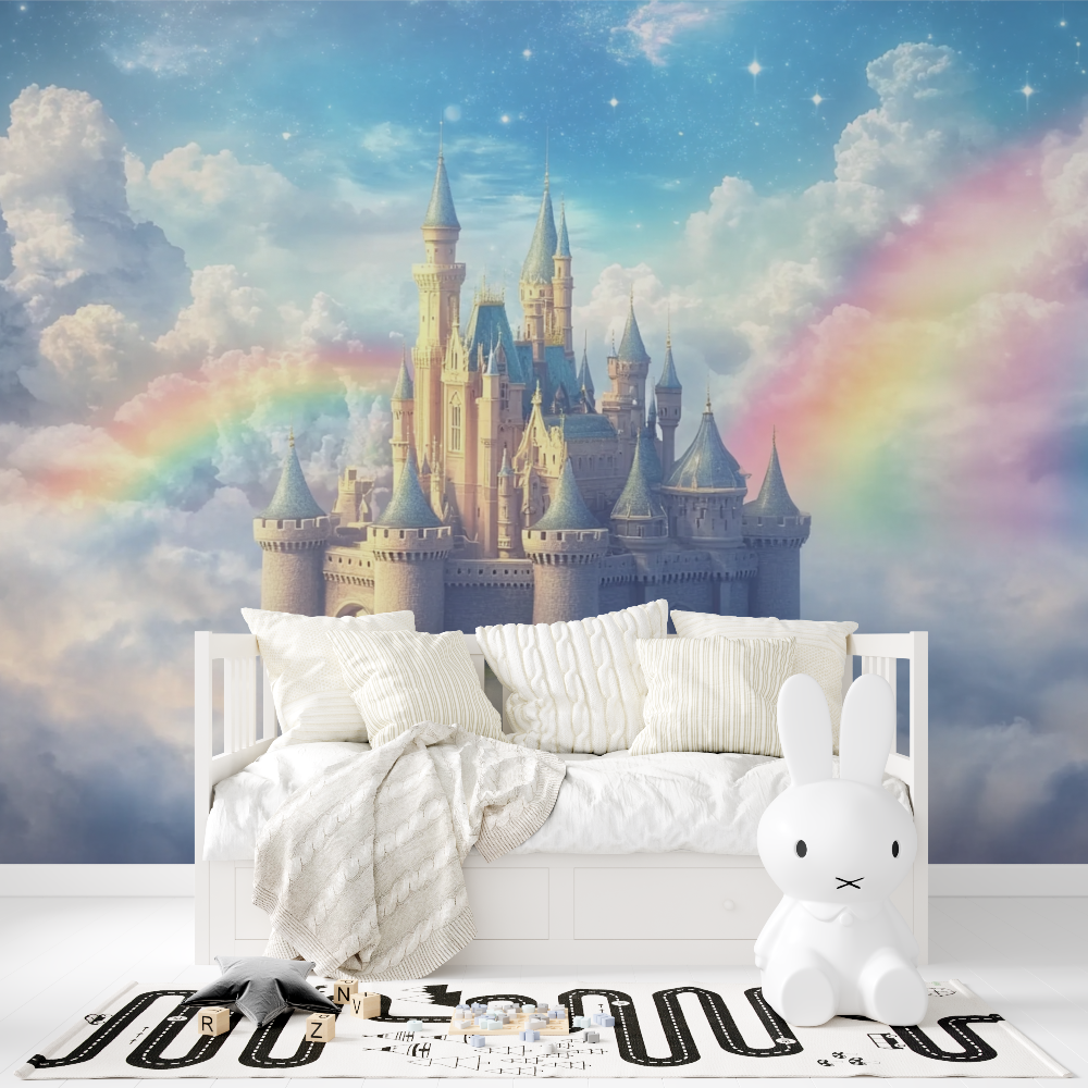 Princess Castle and Cloud Wallpaper | Murals Wallpaper