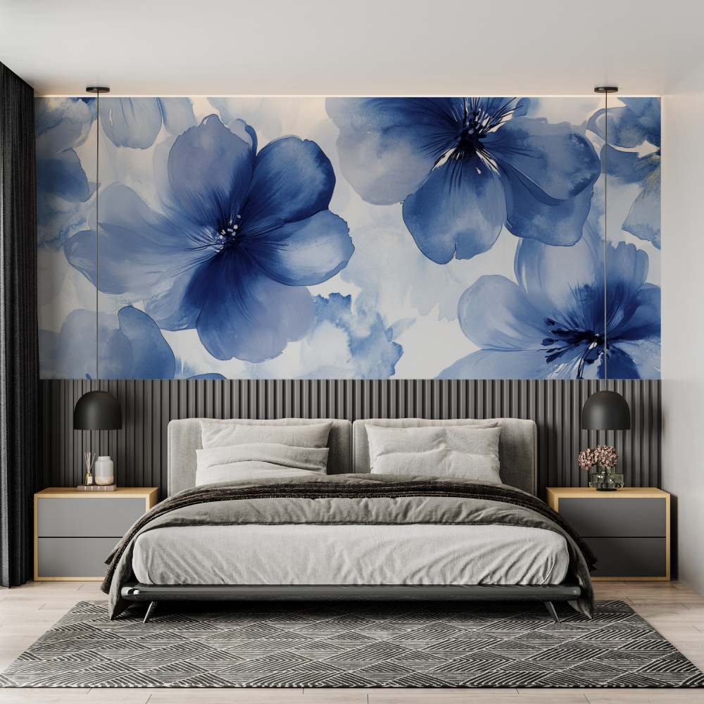 Elegant Watercolor Flower Wallpaper | Murals Wallpaper