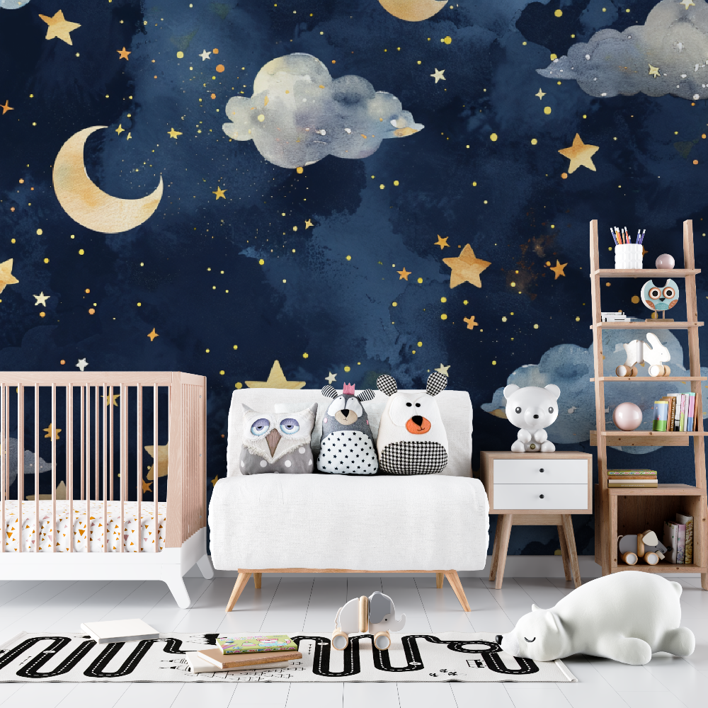 Tapete Baby Ciel étoilé - Kinderzimmer