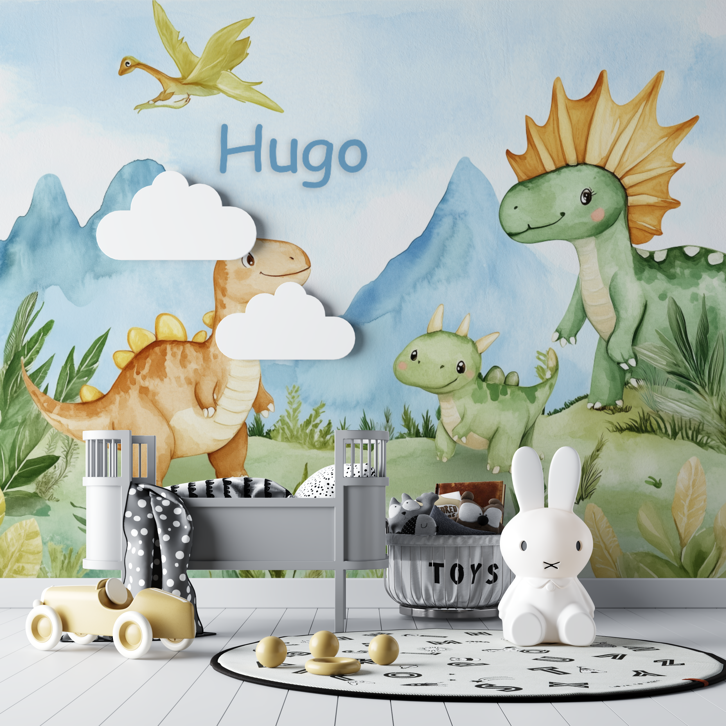 Papier vor der Familie Dinosaurier Baby Tipi