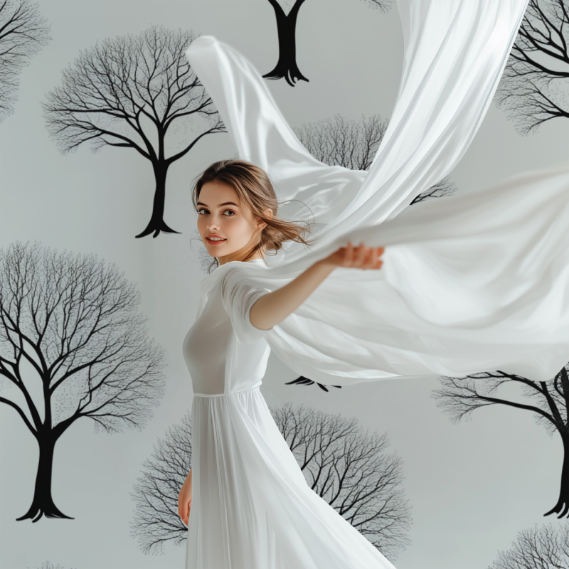 Tree Wallpaper Black and White | Murals Wallpaper