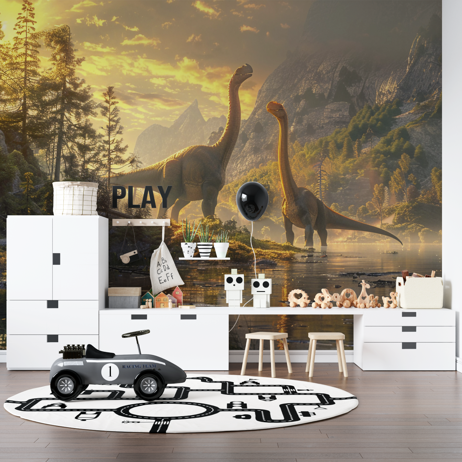 Dinosaur Lake Wallpaper | Murals Wallpaper