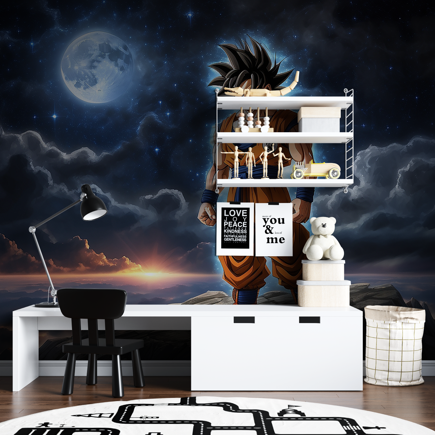 Goku Night Wallpaper | Murals Wallpaper