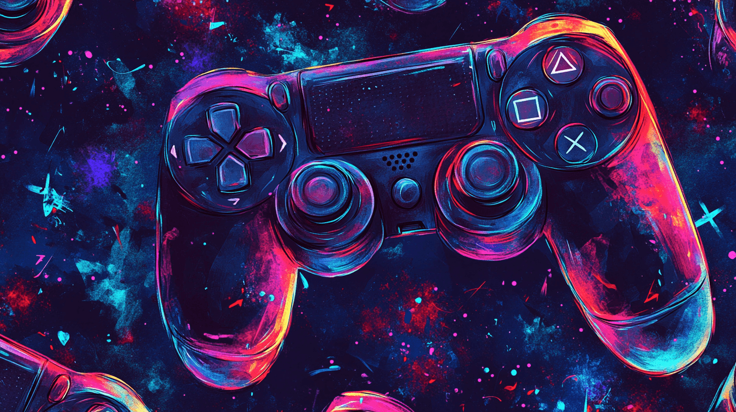 Melting Game Controller Wallpaper | Murals Wallpaper