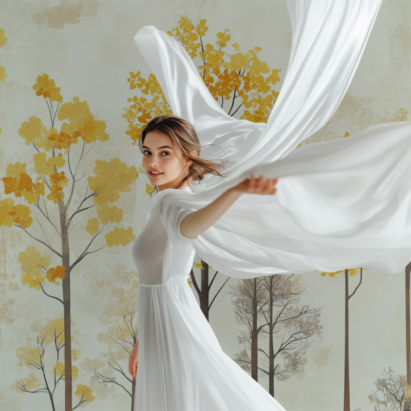 Yellow Tree Wallpaper | Murals Wallpaper