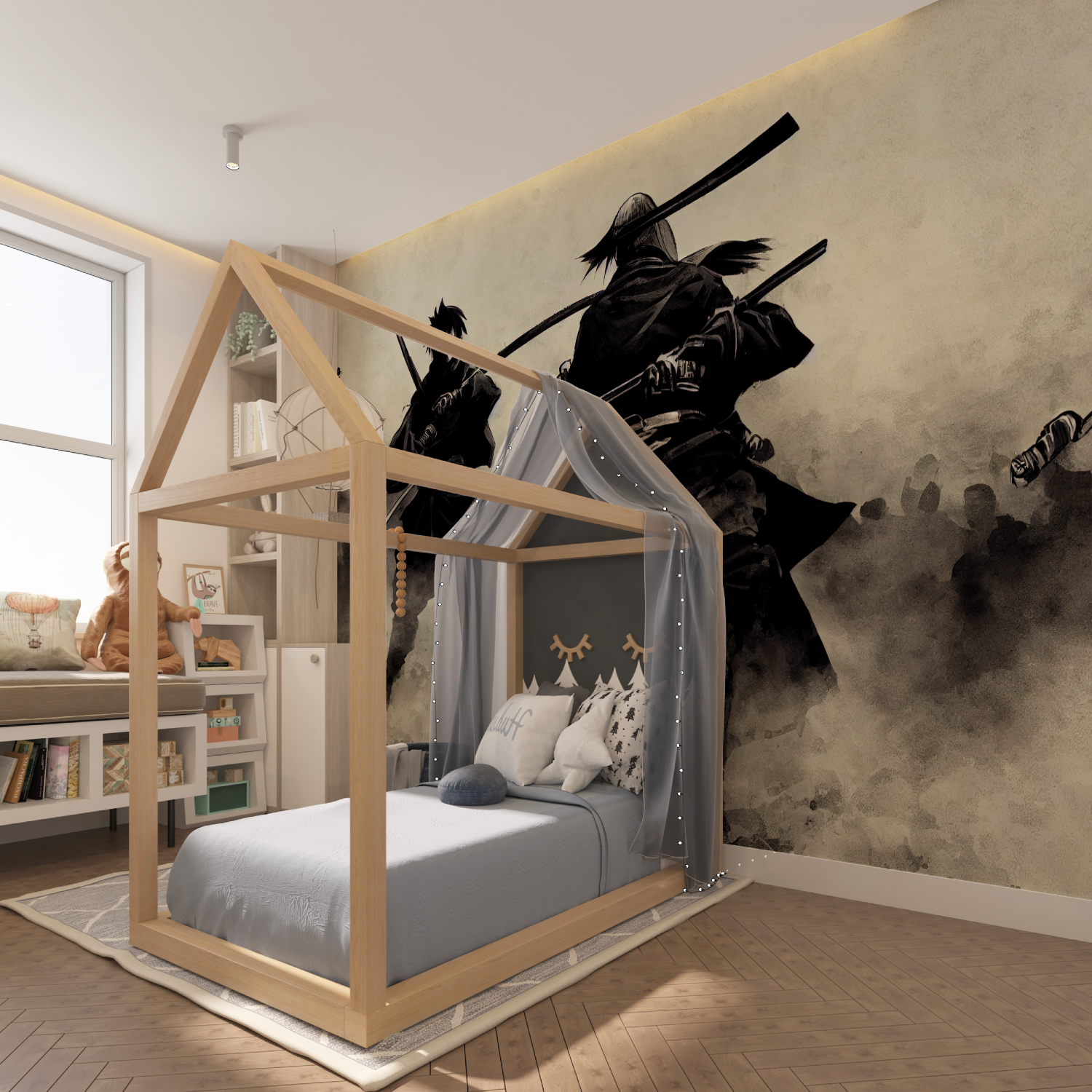 Samurai Combat Wallpaper | Murals Wallpaper