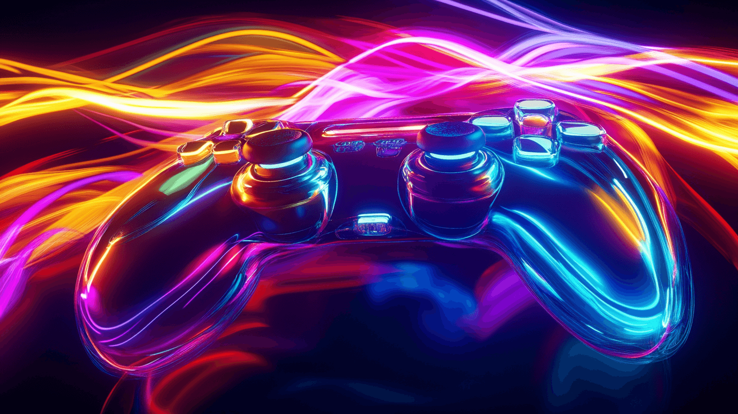 Neon Game Explosion Wallpaper | Murals Wallpaper