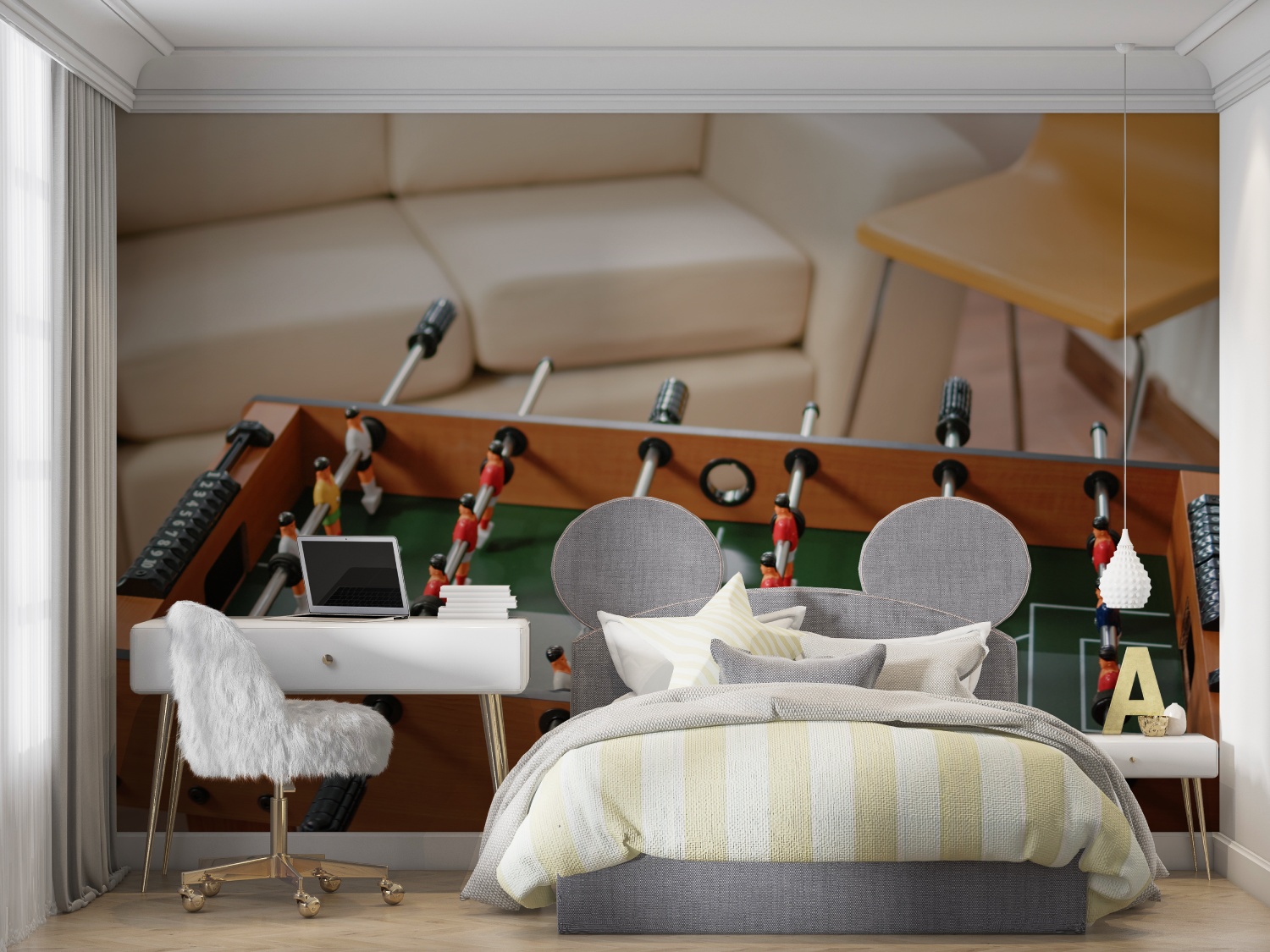 Realistic Foosball Wallpaper | Murals Wallpaper