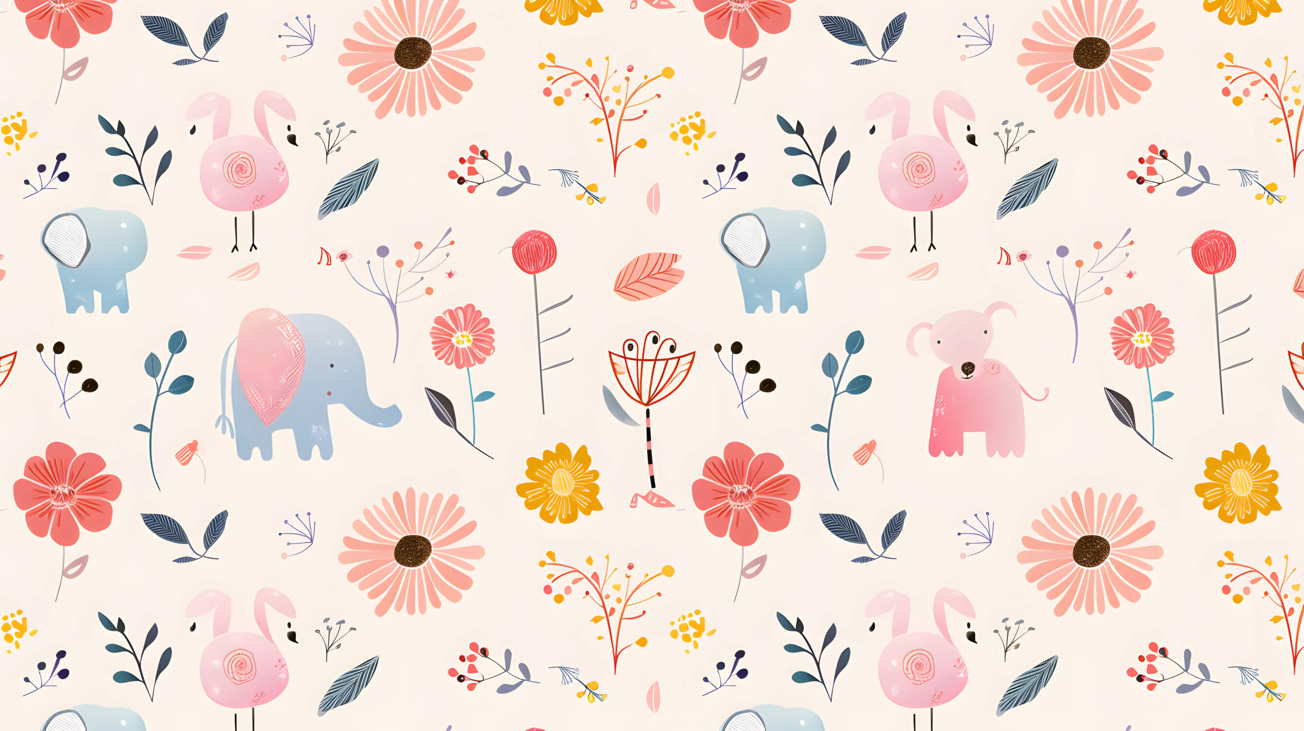 Flowering Kids Wallpaper | Murals Wallpaper