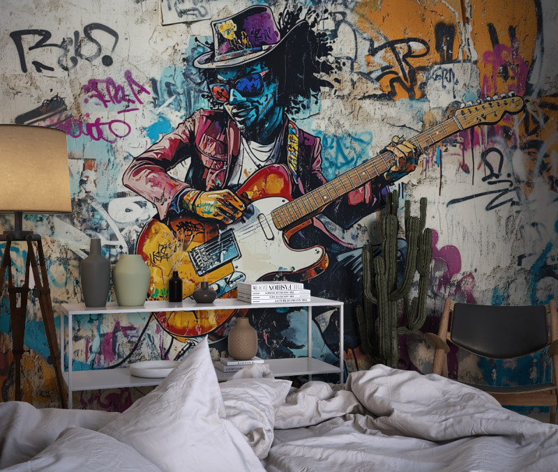 Music Graffiti Color Wallpaper | Murals Wallpaper