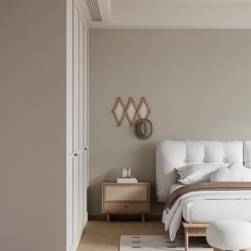 Cocooning Solid Color Wallpaper for Living Room | Murals Wallpaper