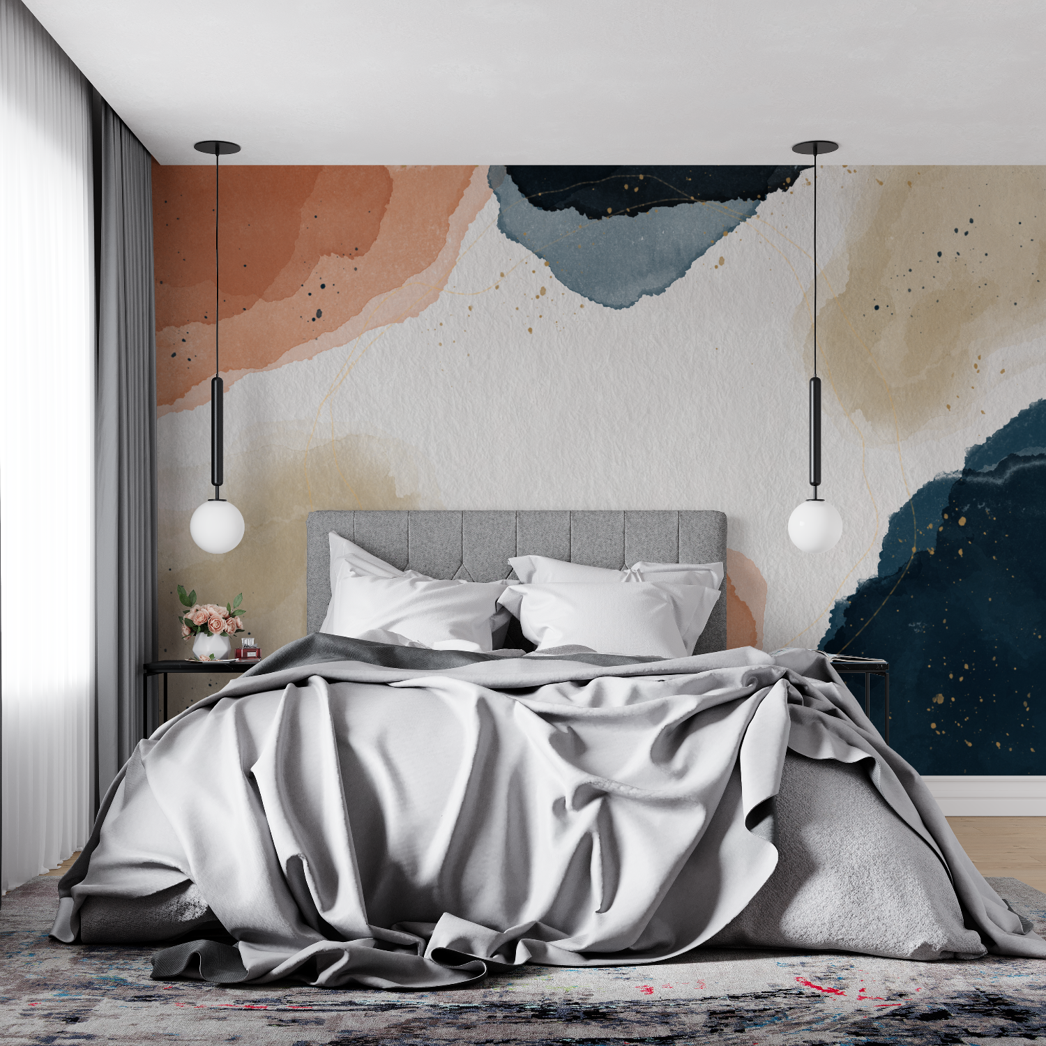 Watercolor Spot Designs Wallpaper | Murals Wallpaper