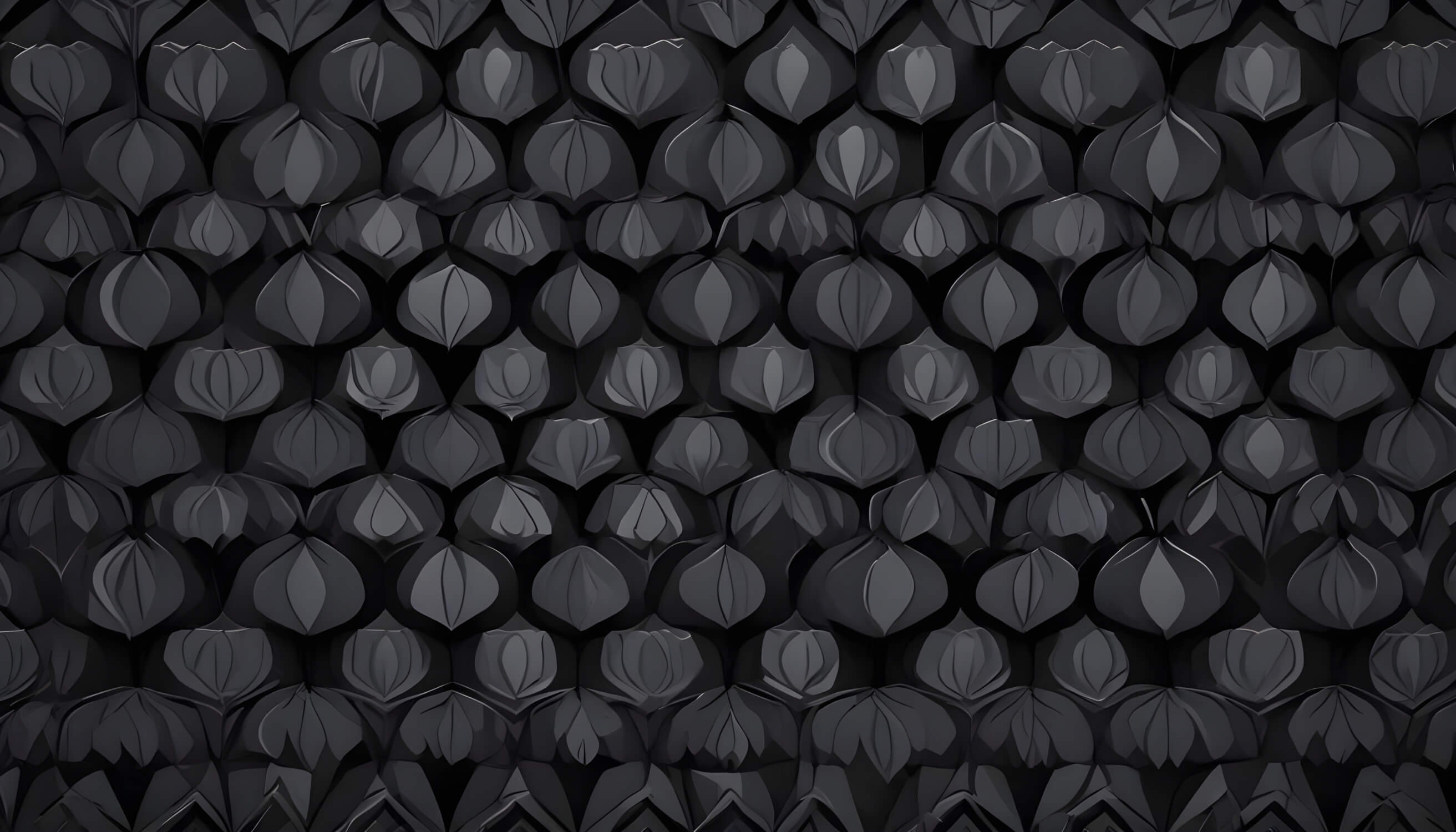 Patterned Black Wallpaper | Murals Wallpaper