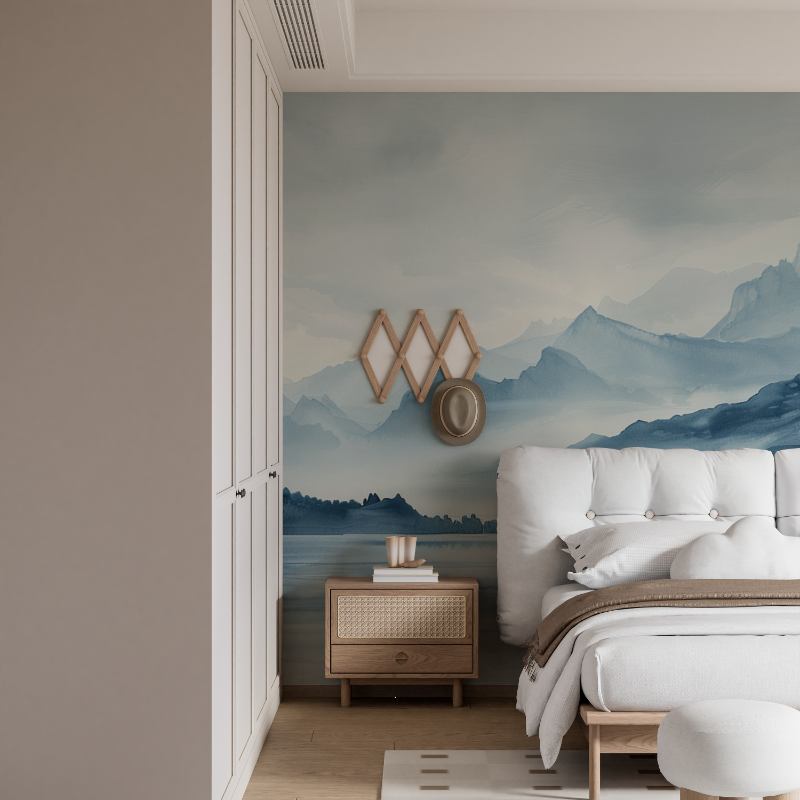 Künstlerische Tapeten Annecy Lake Mountain | Wandmalereien