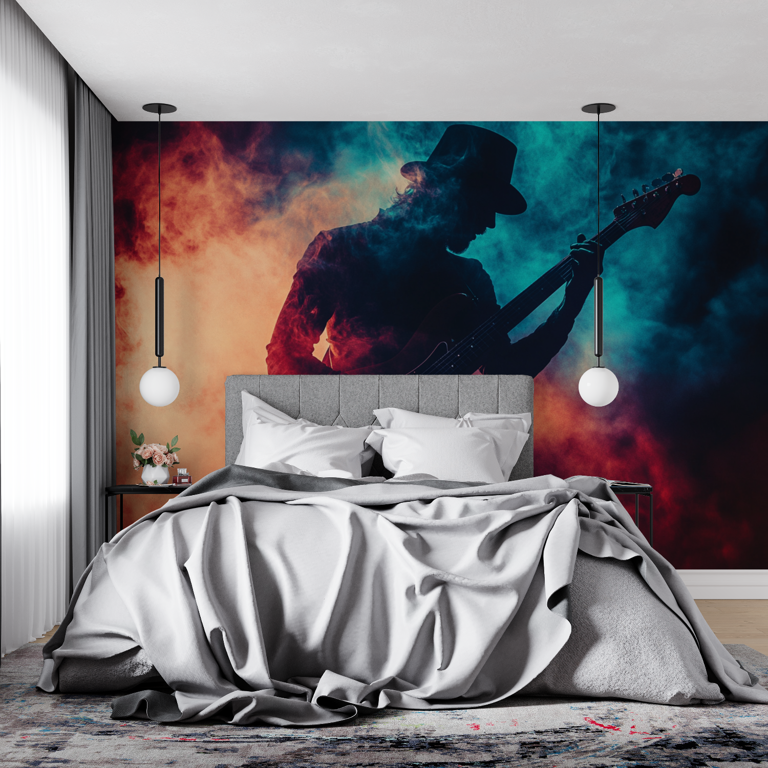 Guitarist Wallpaper Let's Rock | Murals Wallpaper