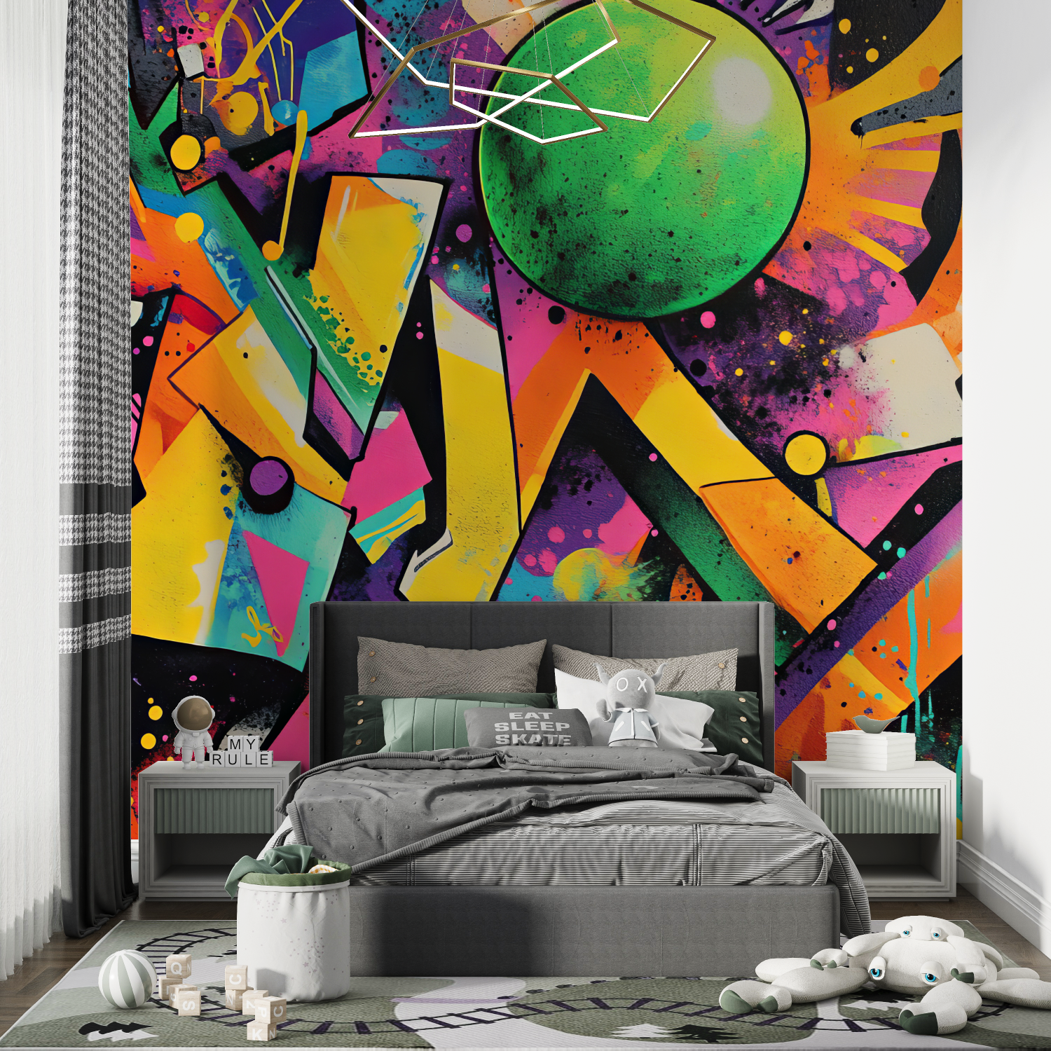 Abstract Graffiti Teen Wallpaper | Murals Wallpaper