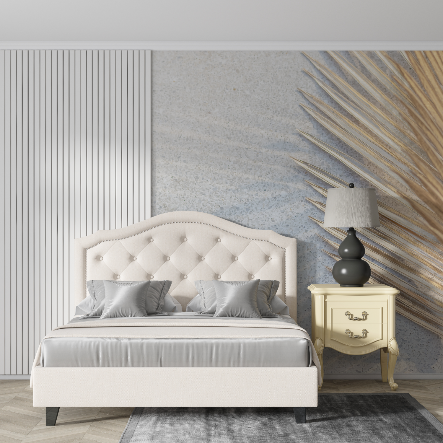 Cocooning Effect Wallpaper for Living Room | Murals Wallpaper