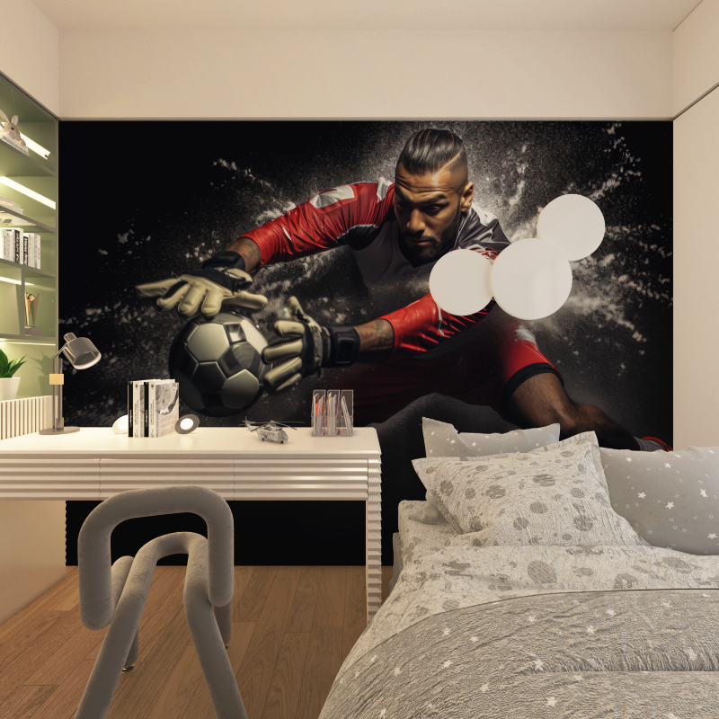 Boy's Graffiti Football Wallpaper | Murals Wallpaper