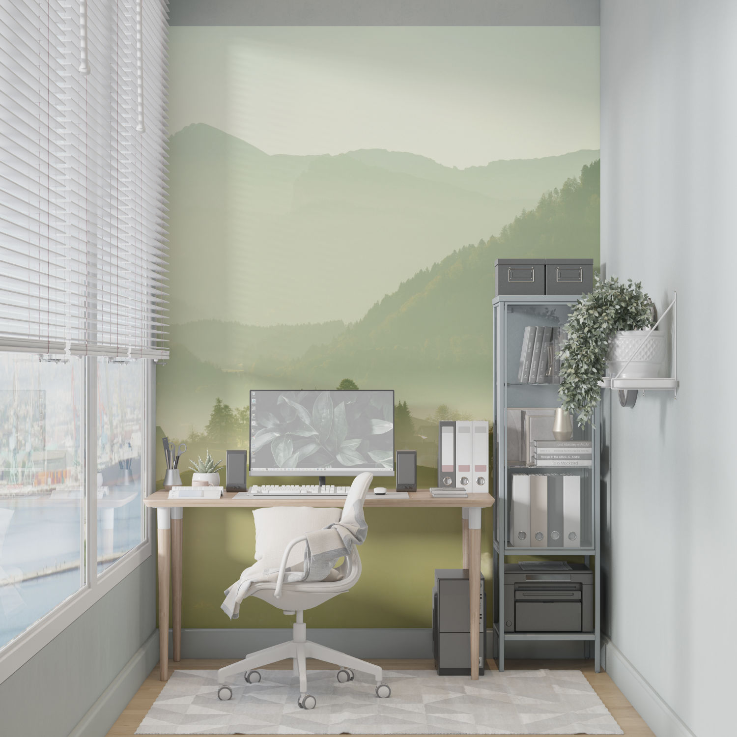 Watercolor Wallpaper for Adult Bedroom | Murals Wallpaper