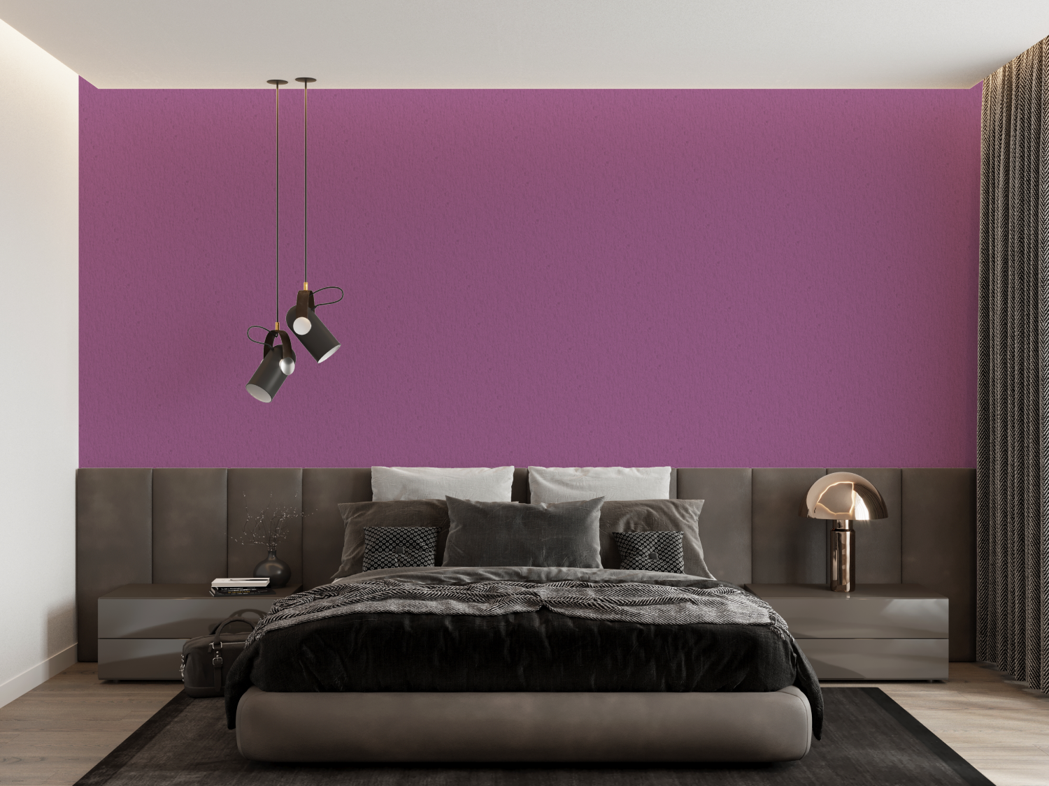 Purple Non-Woven Wallpaper | Murals Wallpaper