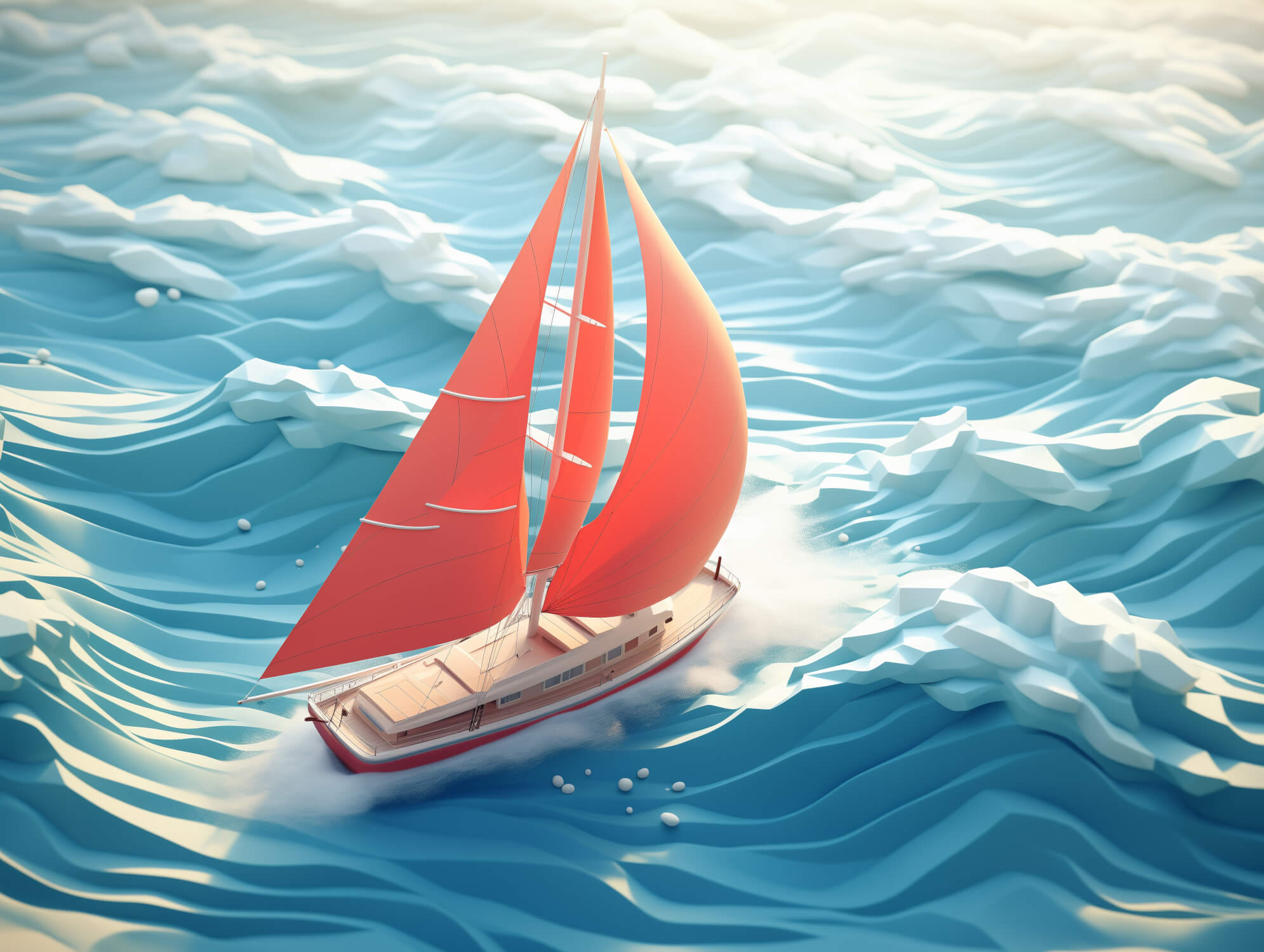 Nautical Sailboat Teen Wallpaper | Murals Wallpaper