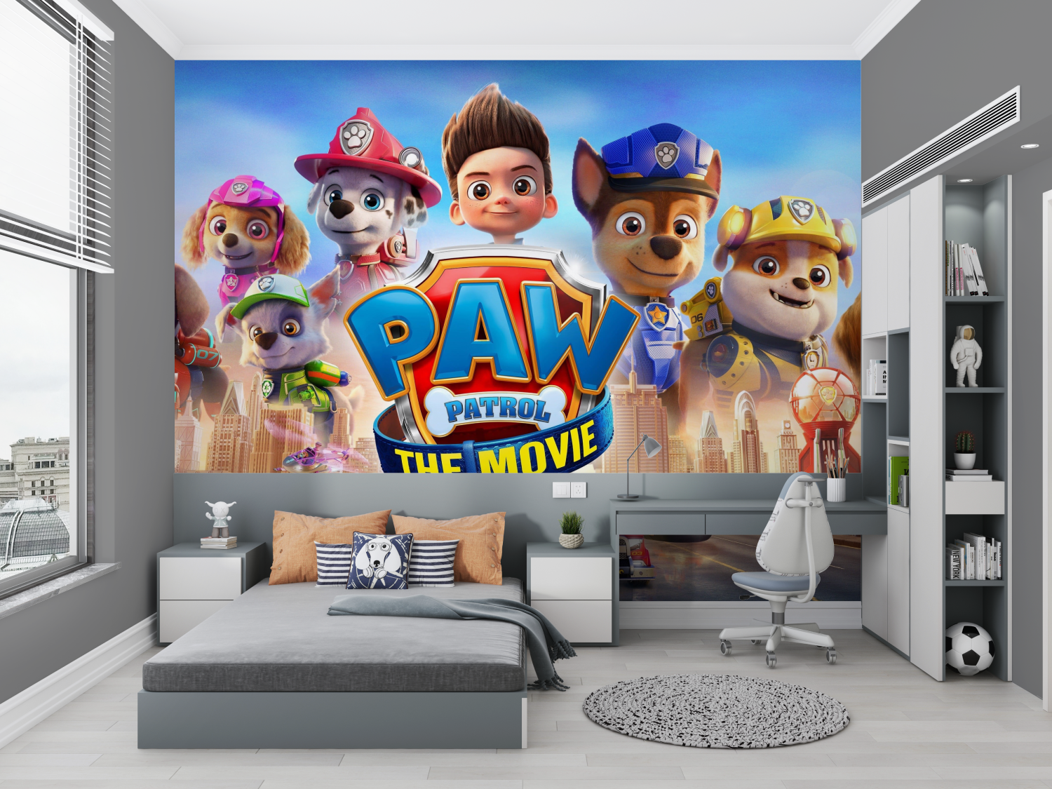 Papier-Malerei auf Patrouille, amis, kleines Zimmer