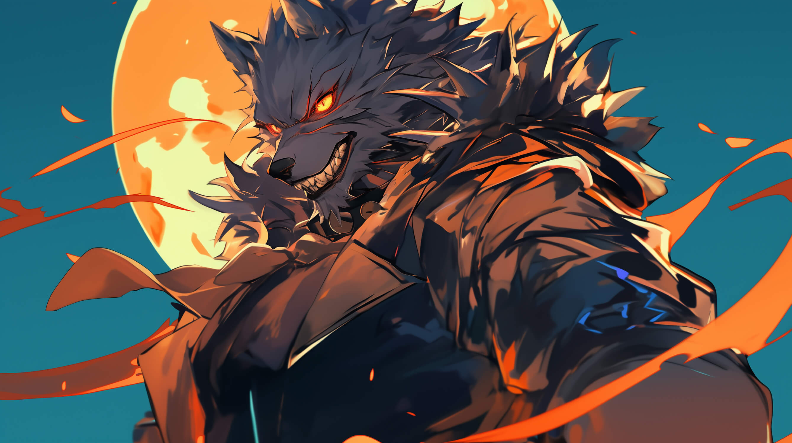 Anime Dog Pack Wallpaper | Murals Wallpaper