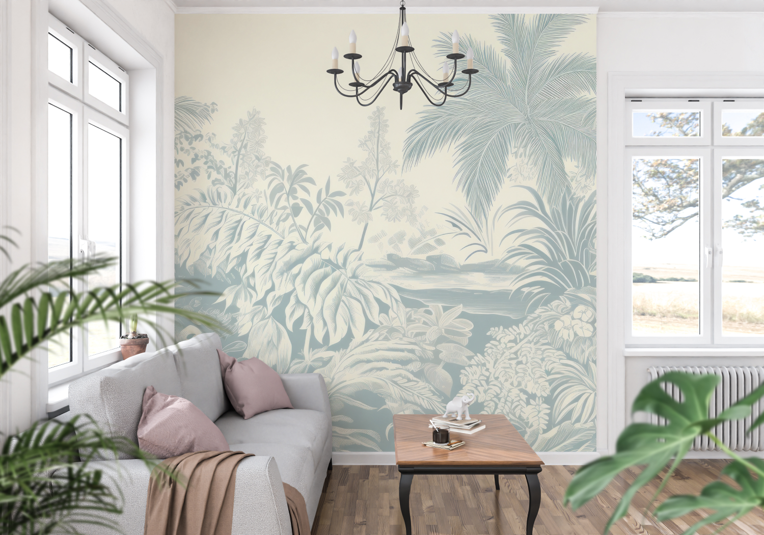Floral Toile Wallpaper | Murals Wallpaper