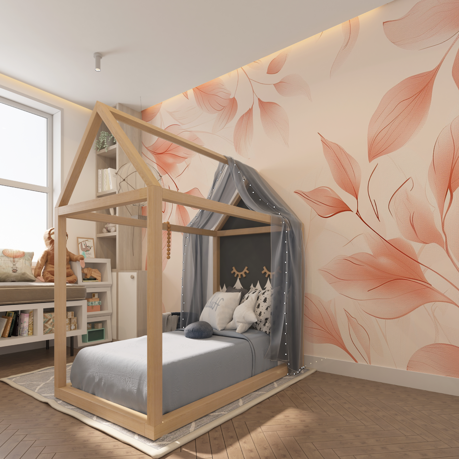 Salmon Design Kids Wallpaper | Murals Wallpaper