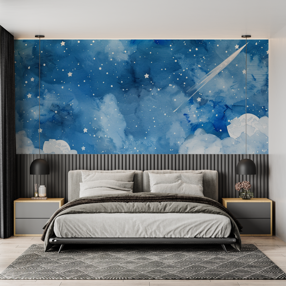 Watercolor Starry Sky Wallpaper | Murals Wallpaper