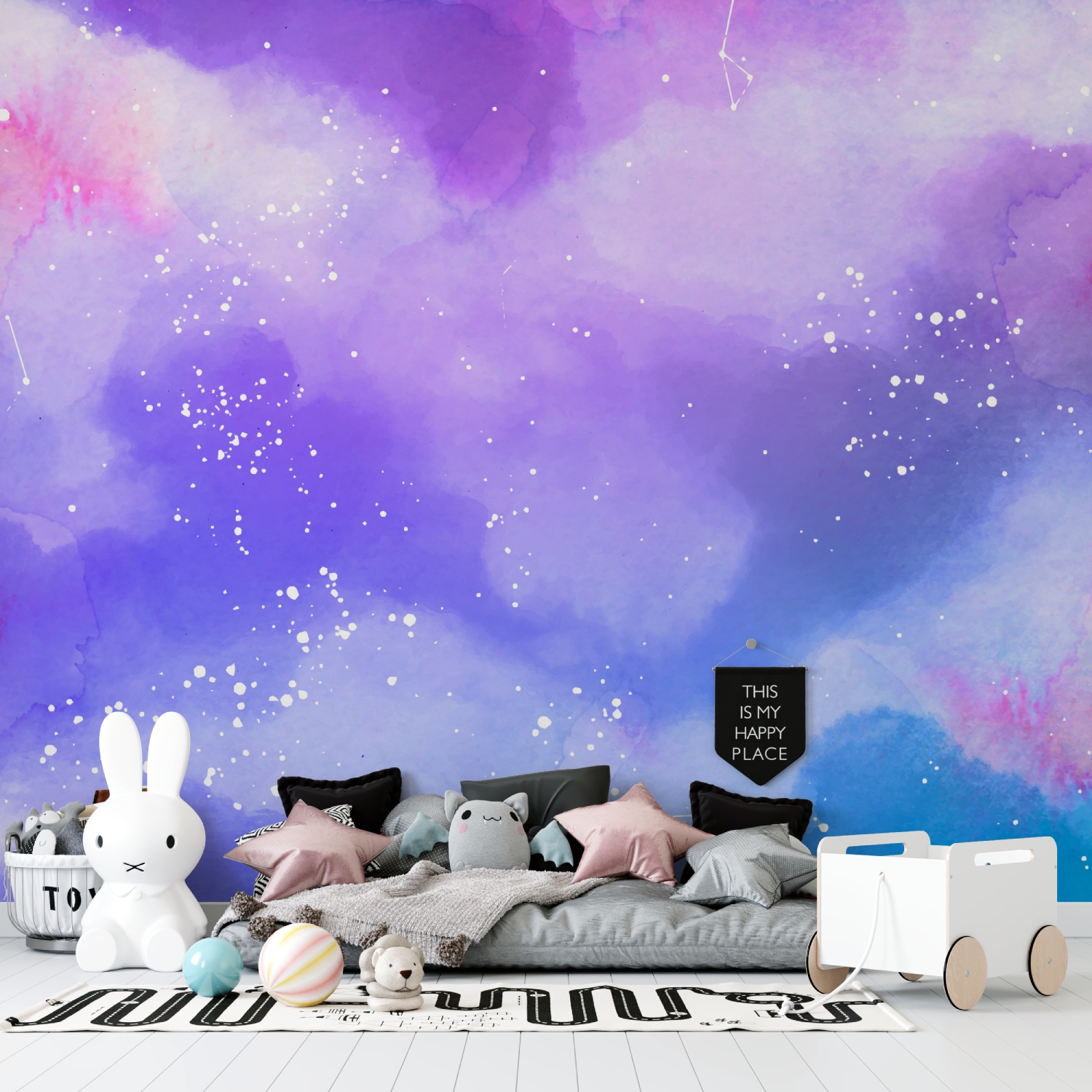 Teen Girl Starry Space Wallpaper | Murals Wallpaper