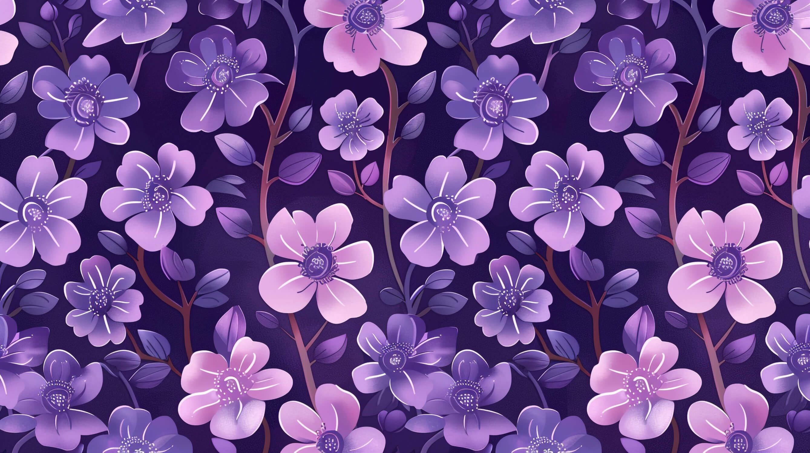 Purple Pattern Wallpaper | Murals Wallpaper