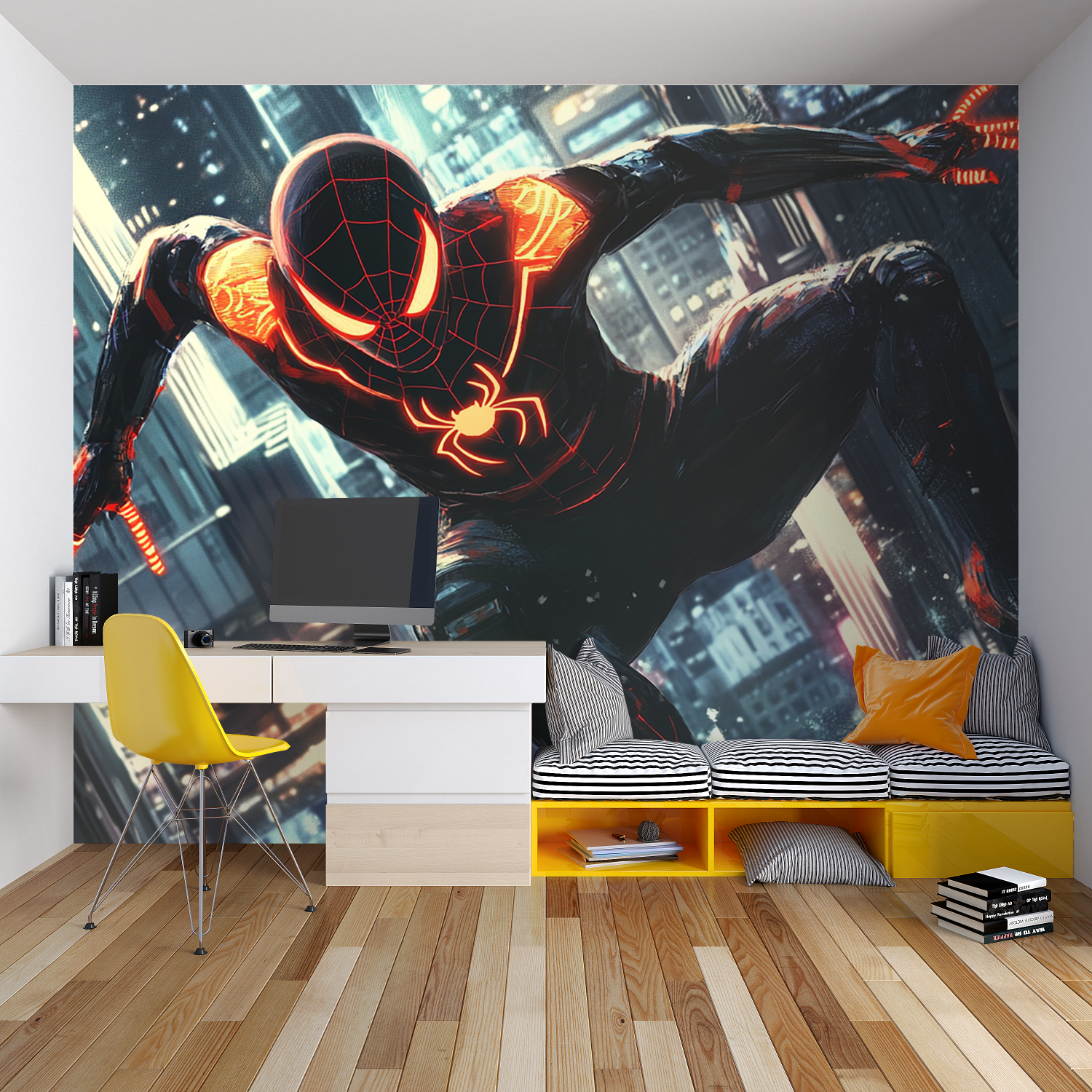 Burning Spiderman Wallpaper | Murals Wallpaper