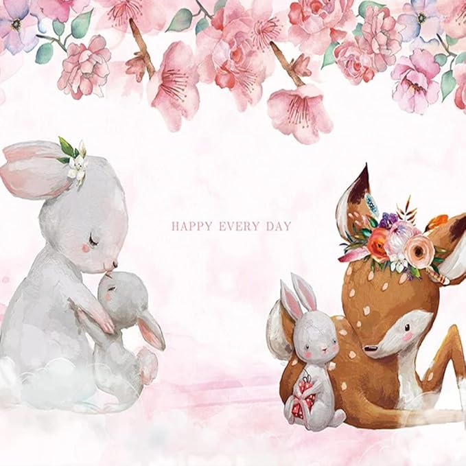 Wandtapete mit Tiermotiven fürs Babyzimmer