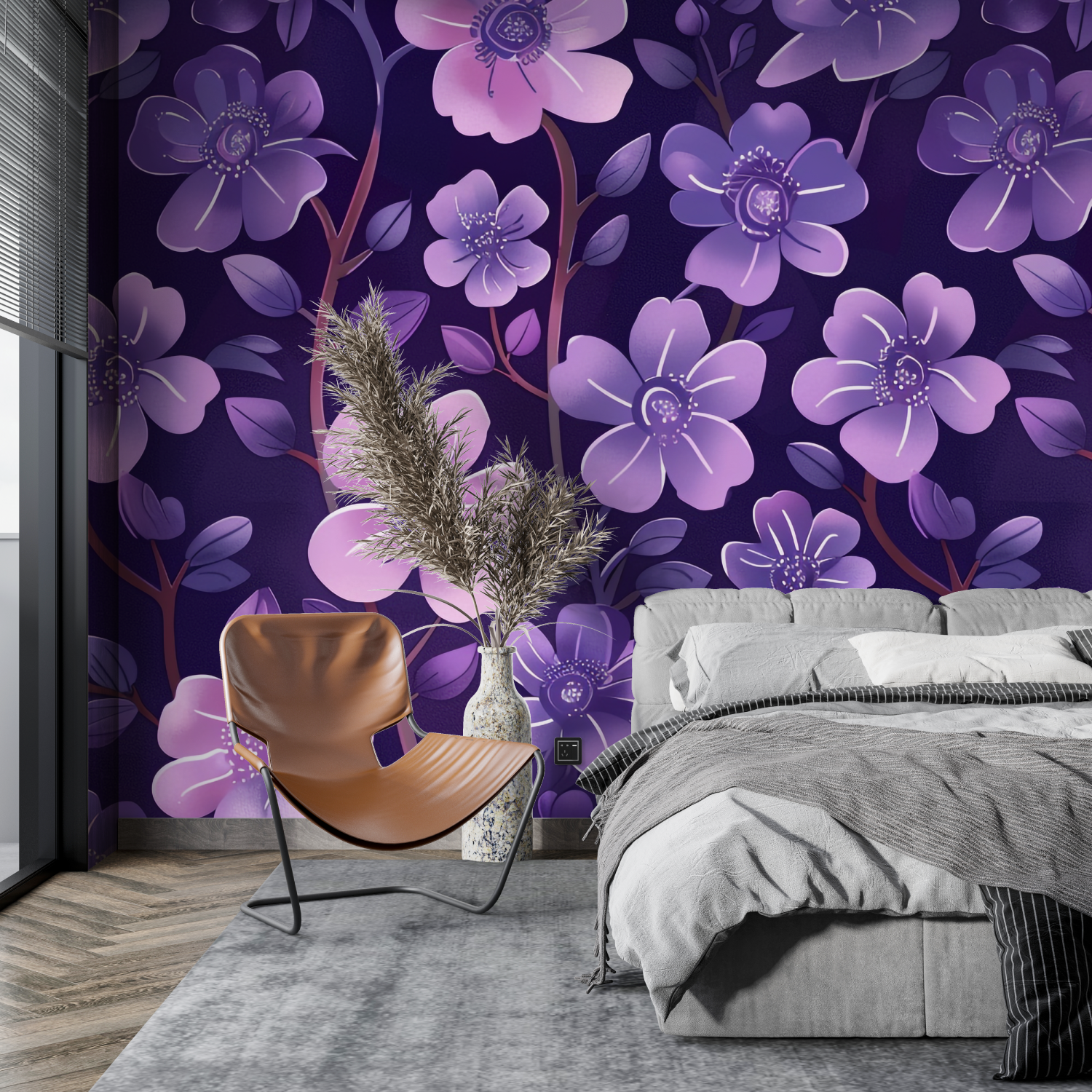 Purple Pattern Wallpaper | Murals Wallpaper