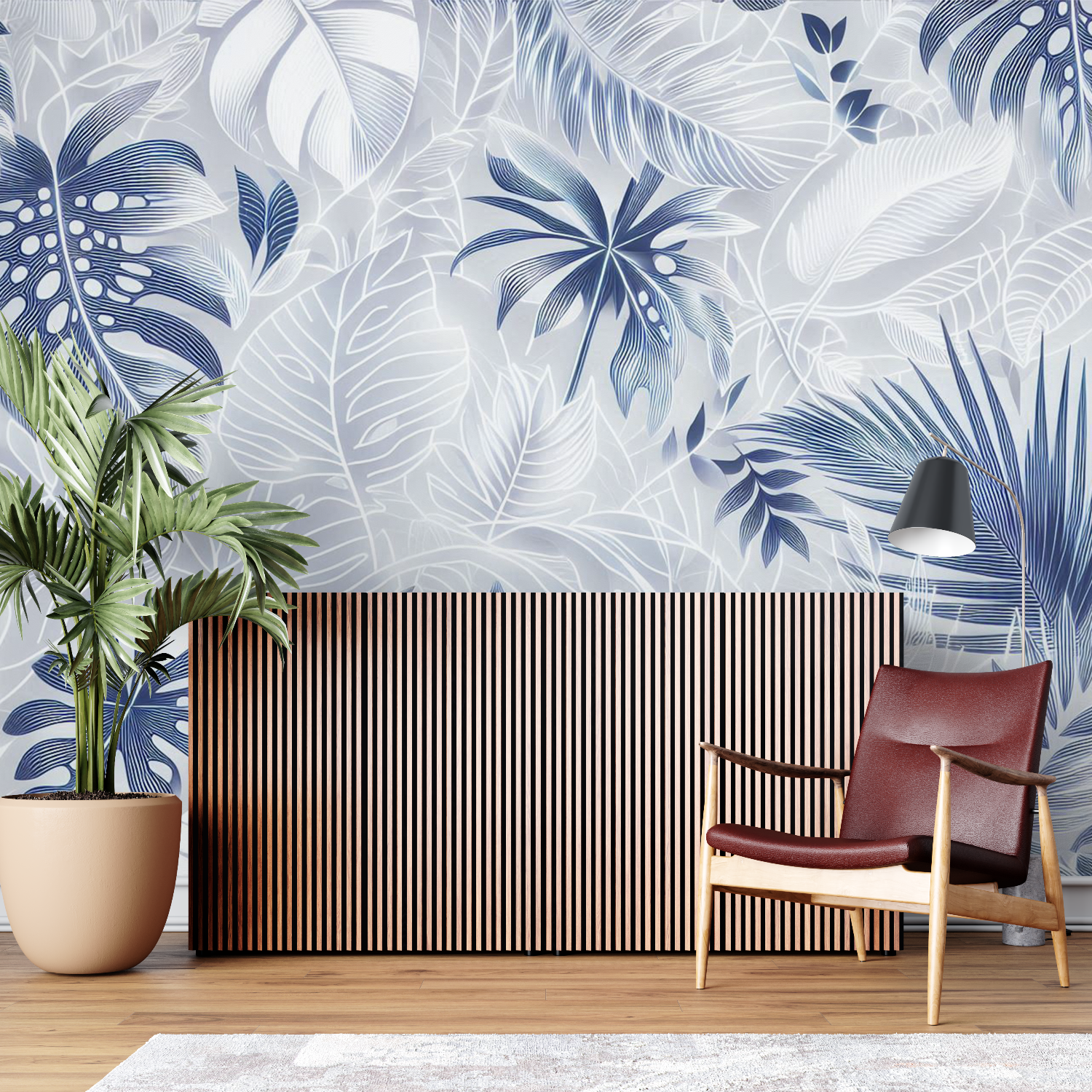 Blue and White Wallpaper | Murals Wallpaper