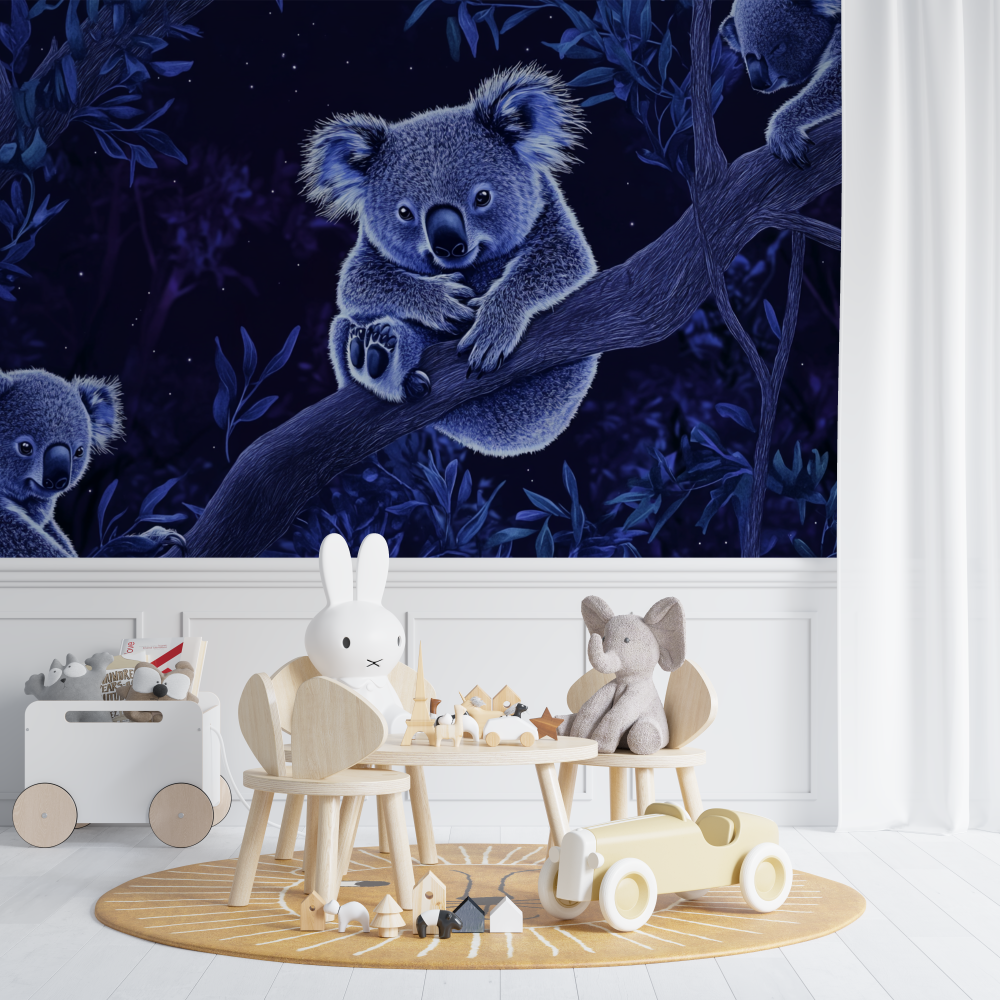 Koala Wallpaper and Night Magic | Murals Wallpaper