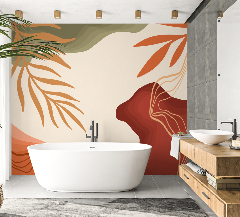 Trendy Bathroom Wallpaper | Murals Wallpaper