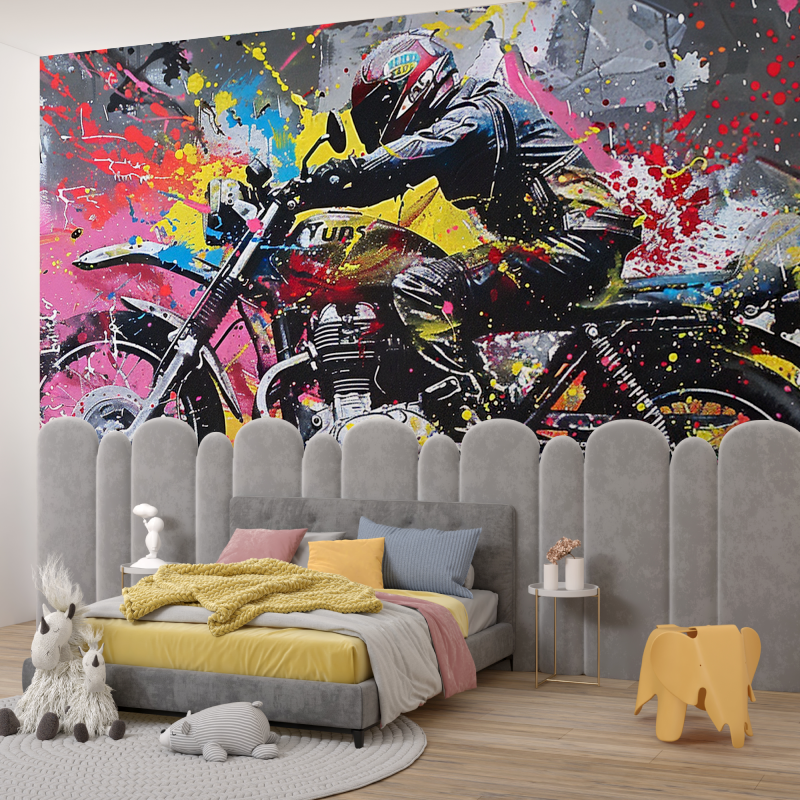 Biker Graffiti Wallpaper | Murals Wallpaper