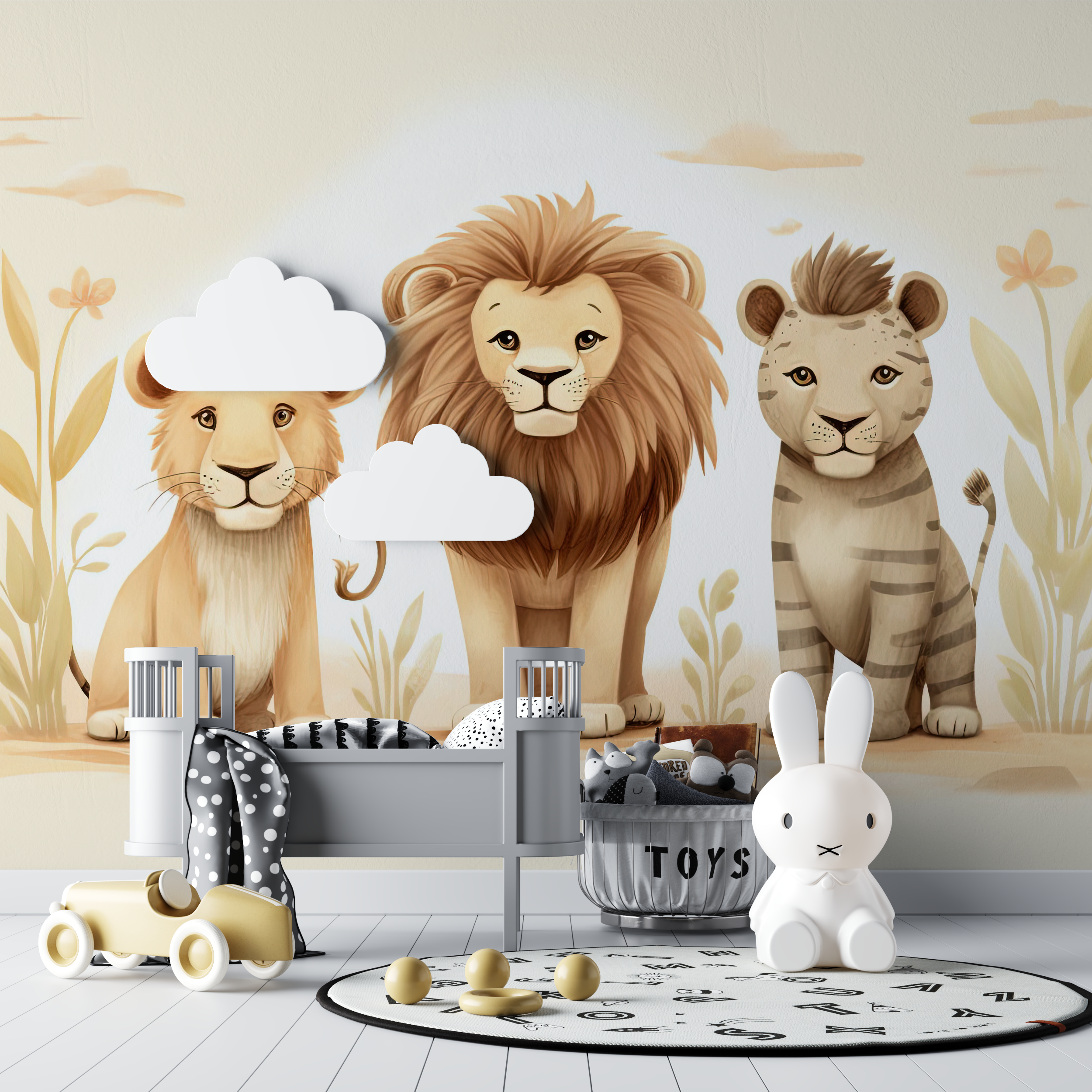 Bohemian Lion Wallpaper | Murals Wallpaper