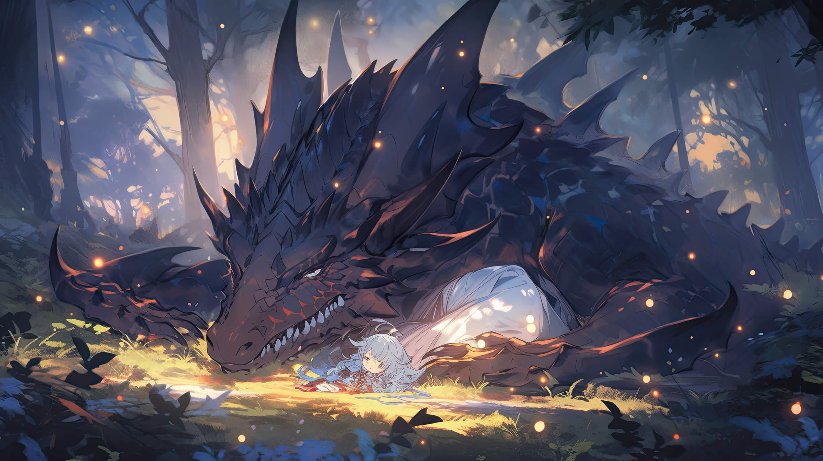 Dinosaur Dragon Anime Wallpaper | Murals Wallpaper