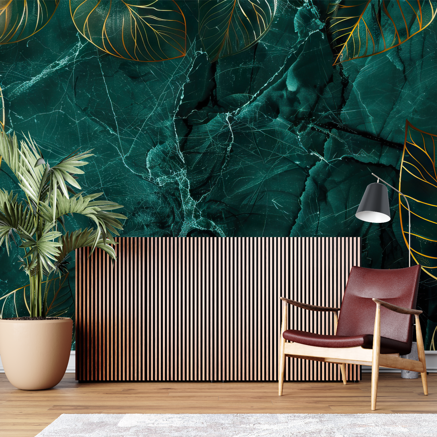 Dark Green Wallpaper | Murals Wallpaper