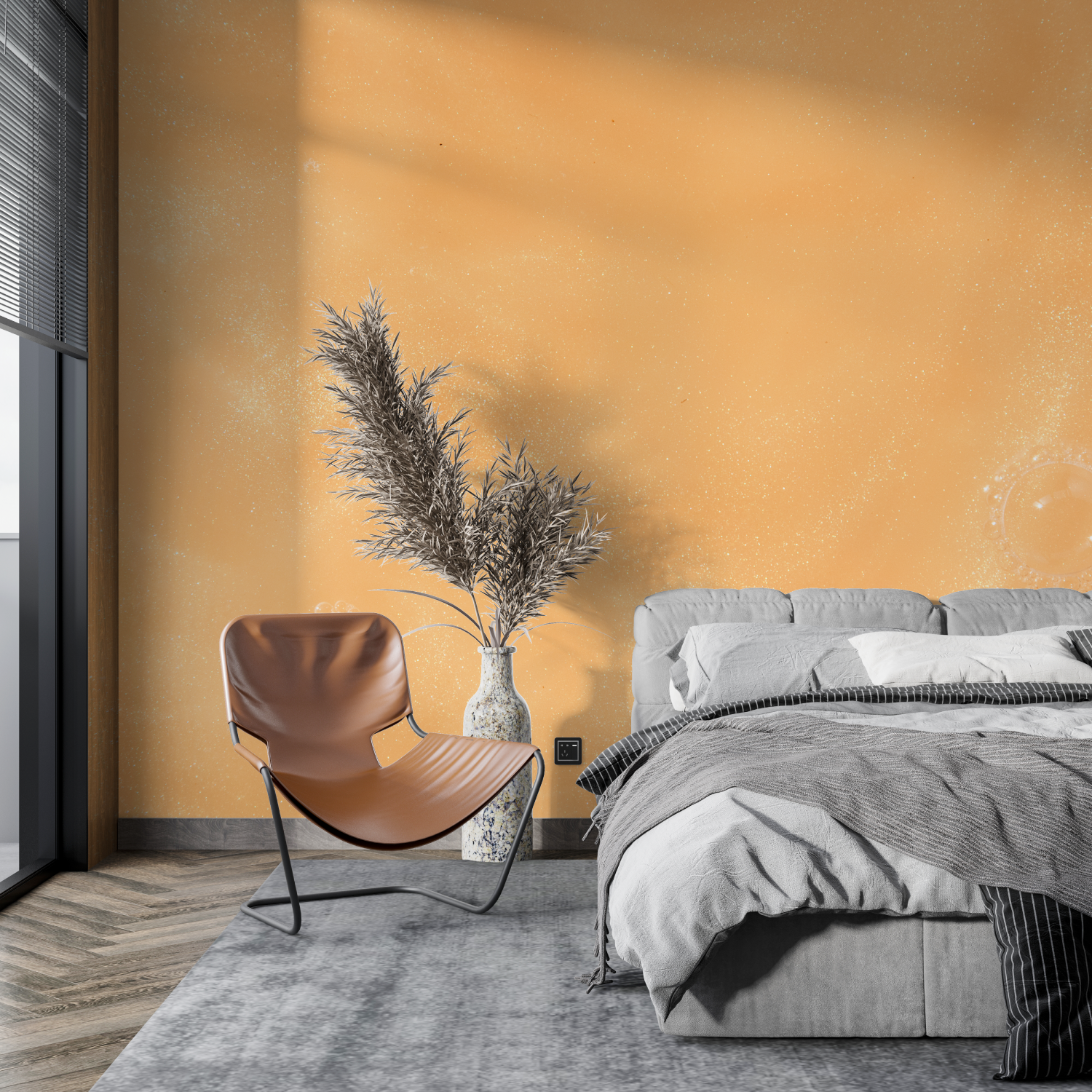 Pastel Orange Textured Wallpaper | Murals Wallpaper