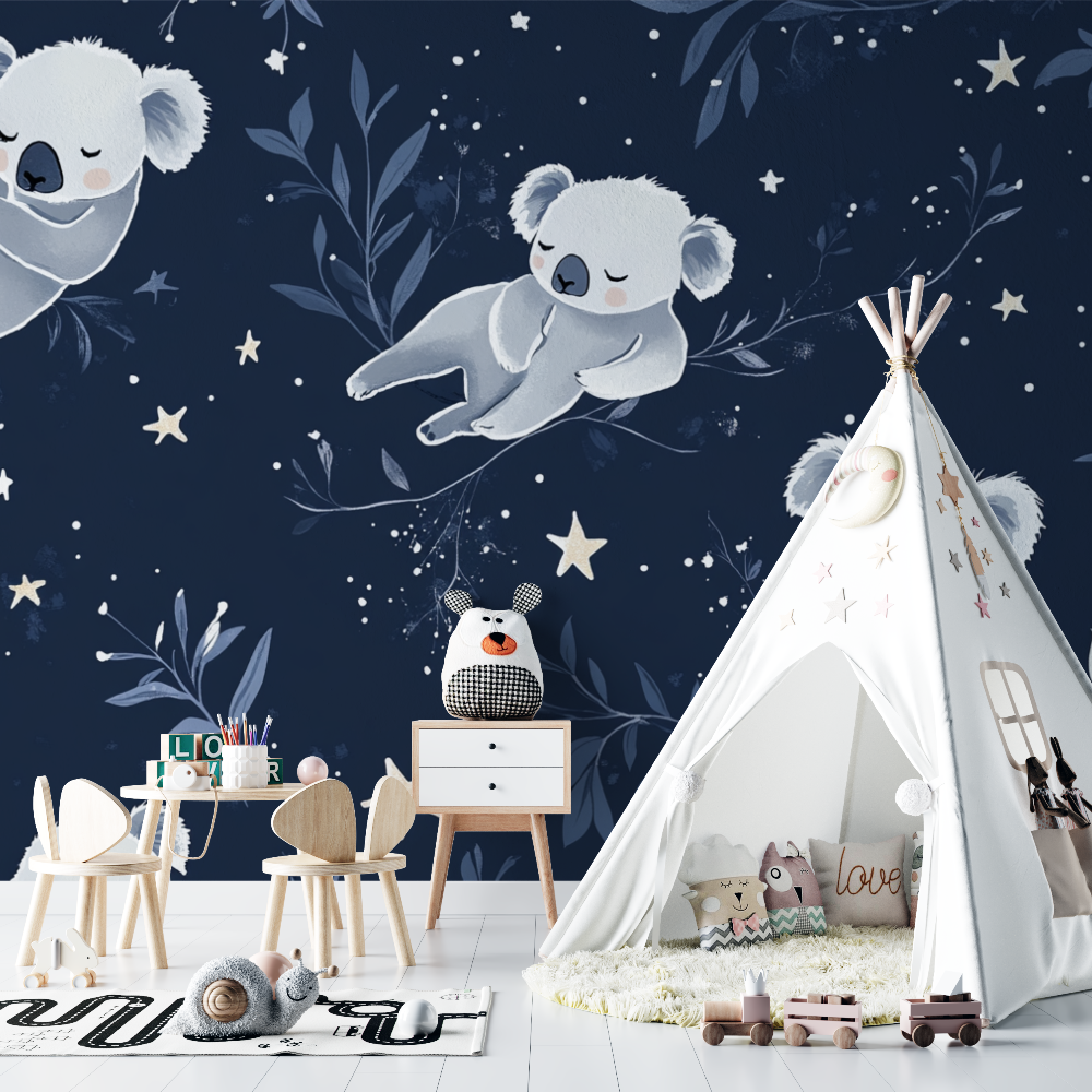 Koala Wallpaper in the Hollow of a Star | Murals Wallpaper