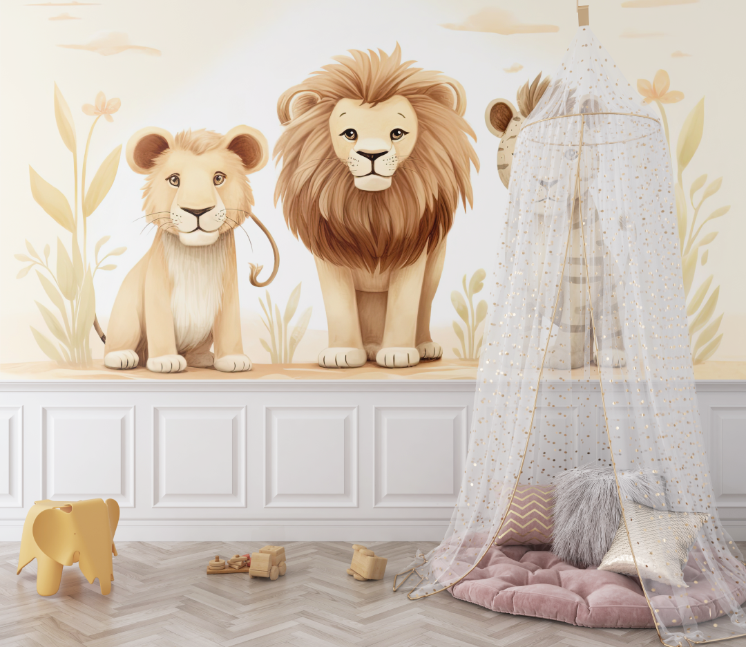 Bohemian Lion Wallpaper | Murals Wallpaper