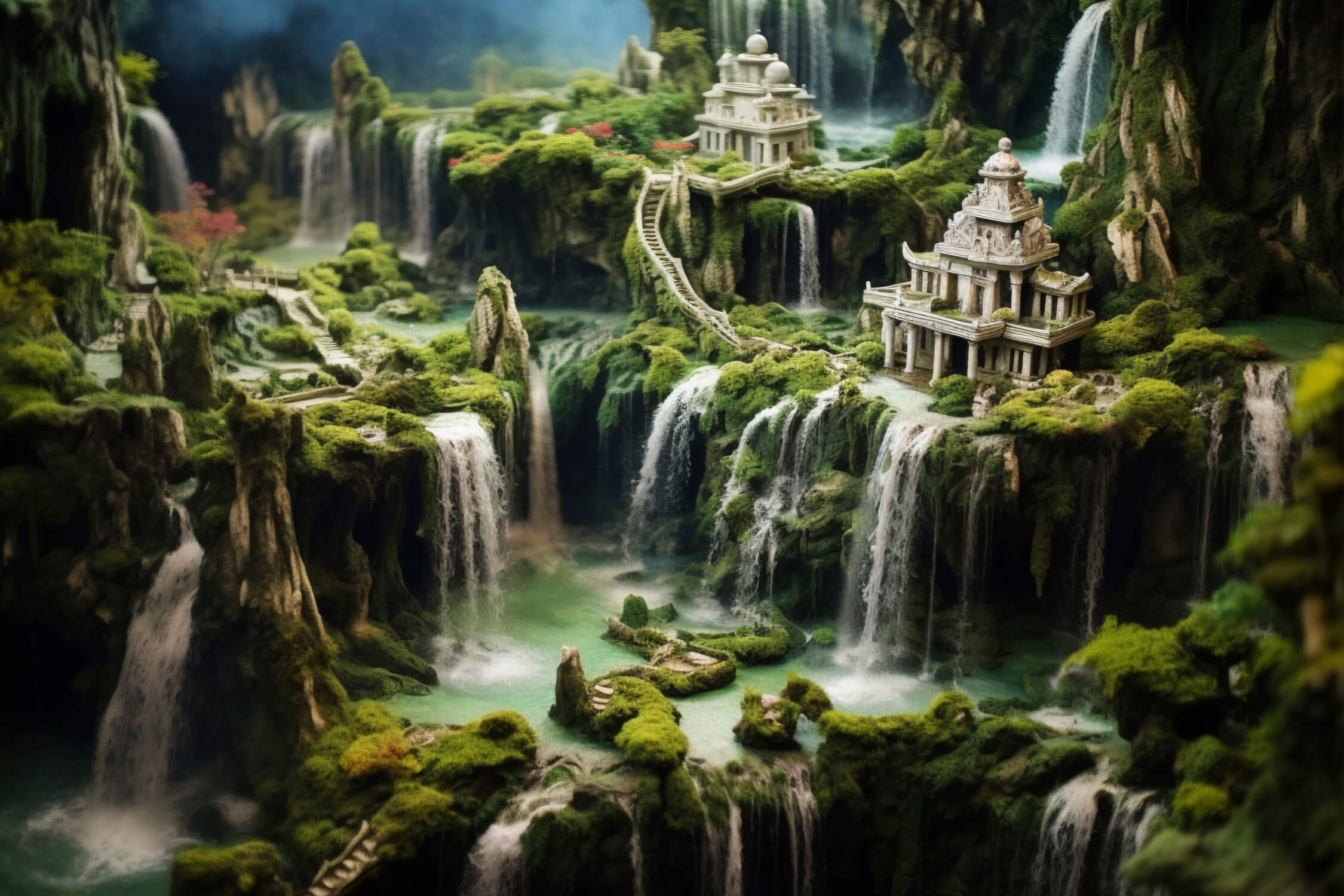 Japanese Waterfall Wallpaper | Murals Wallpaper