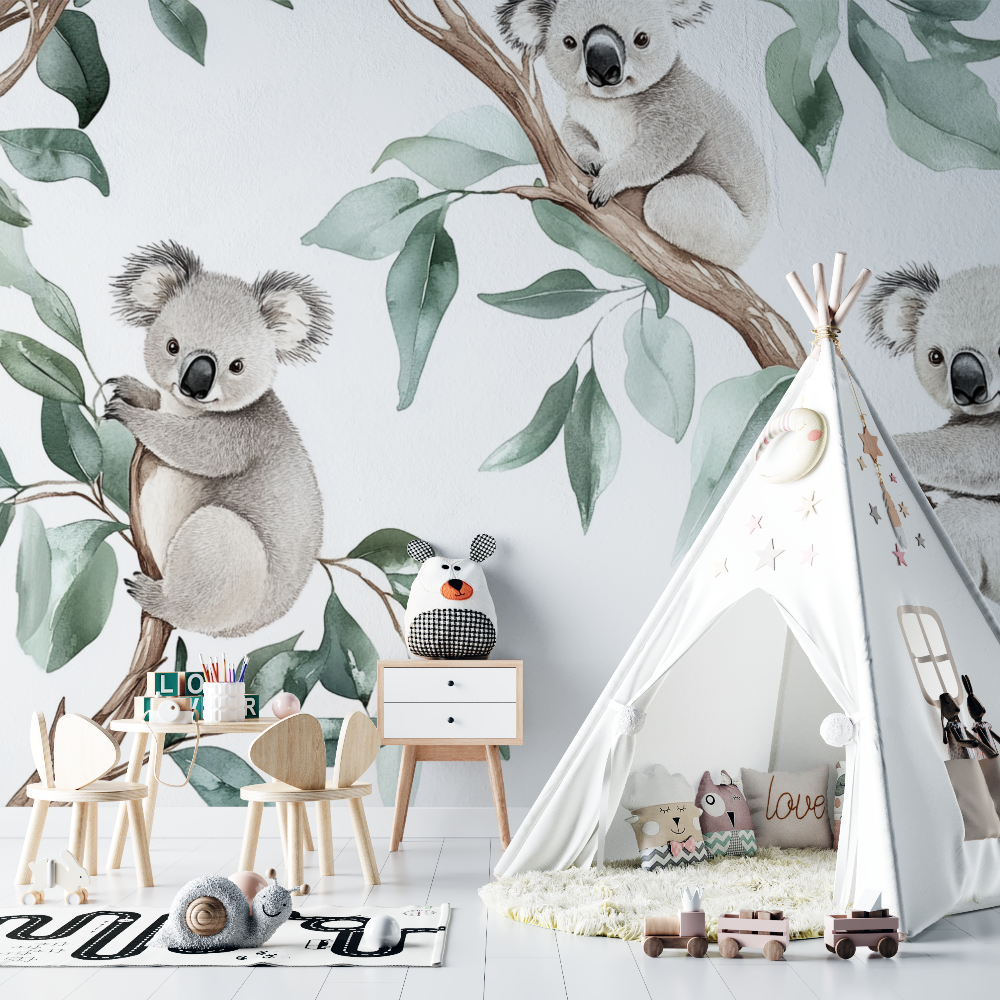 Hanging Koala Wallpaper | Murals Wallpaper