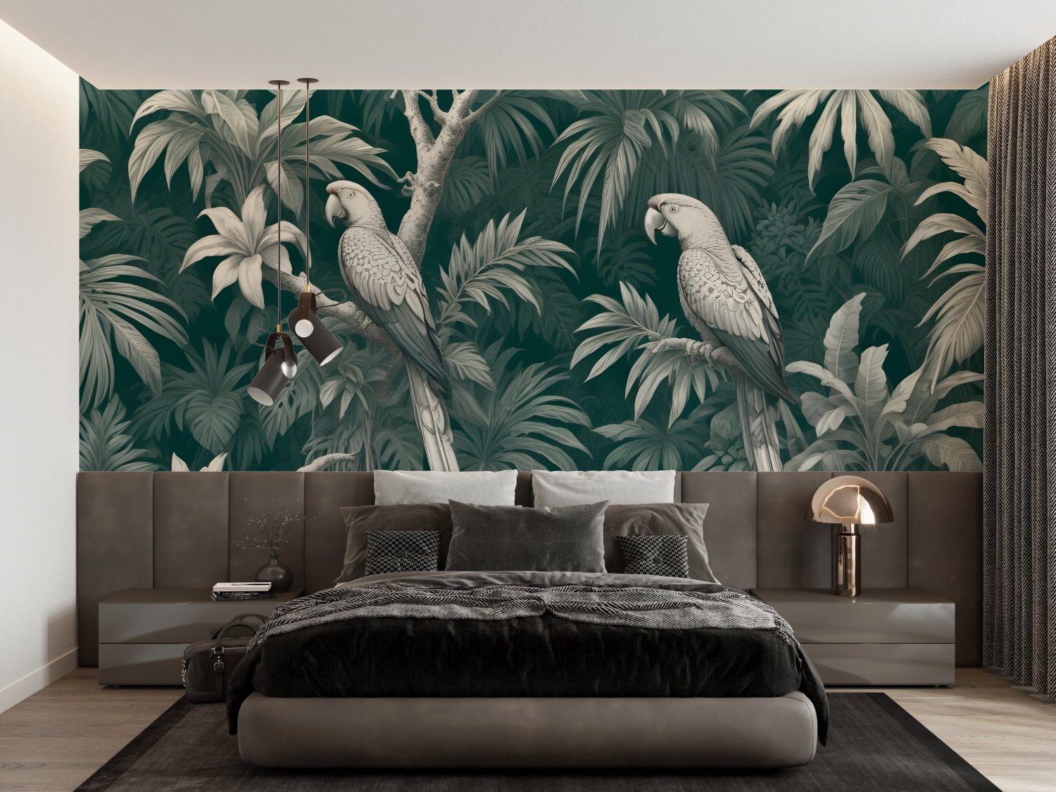 Exotic Toile de Jouy Wallpaper | Murals Wallpaper